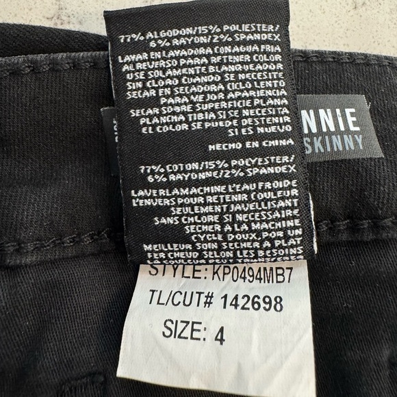 Kut from the Kloth High Rise Connie Fab Ab ankle skinny black jeans Sz 4 NWT - Picture 4 of 10